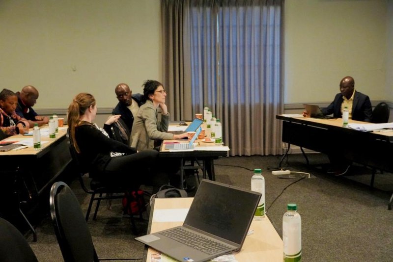 Linos Ncube presenting on IBF progress in Zimbabwe